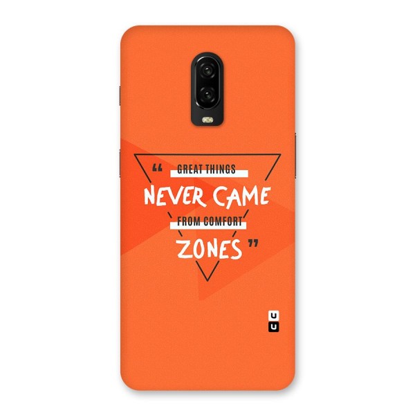 Great Things Comfort Zones Back Case for OnePlus 6T