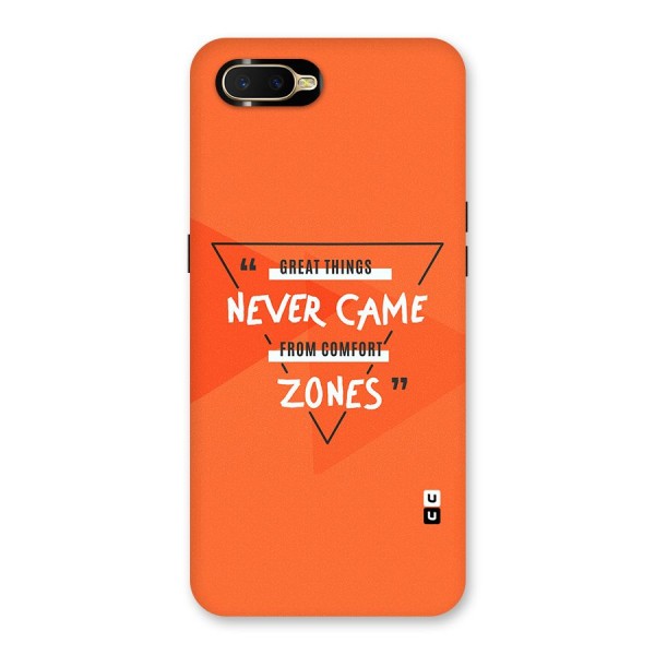 Great Things Comfort Zones Back Case for Oppo K1