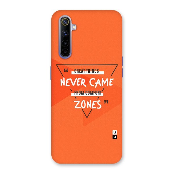 Great Things Comfort Zones Back Case for Realme 6