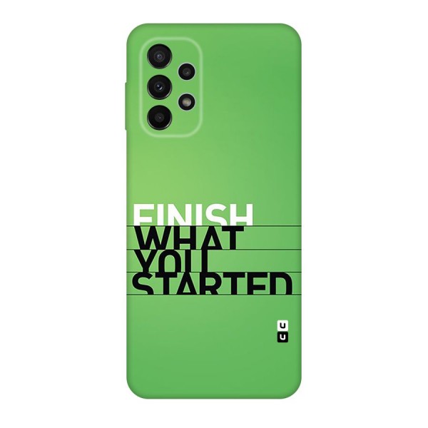 Green Finish Back Case for Galaxy A23