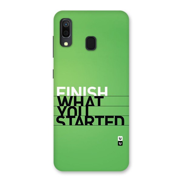 Green Finish Back Case for Galaxy A30