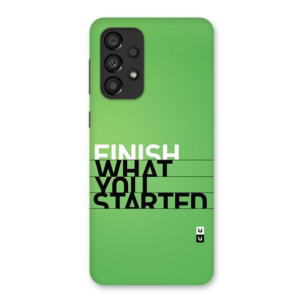 Green Finish Back Case for Galaxy A33 5G