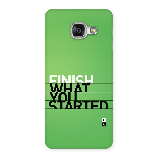 Green Finish Back Case for Galaxy A3 (2016)