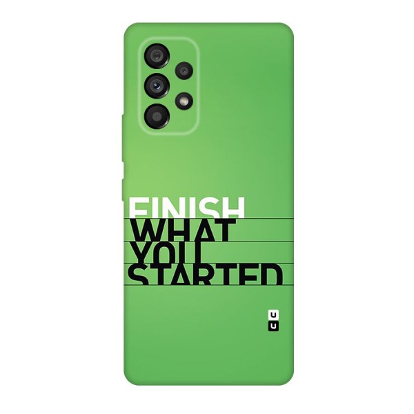 Green Finish Back Case for Galaxy A53 5G