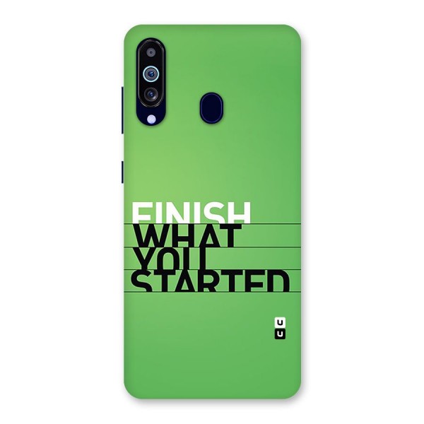 Green Finish Back Case for Galaxy A60