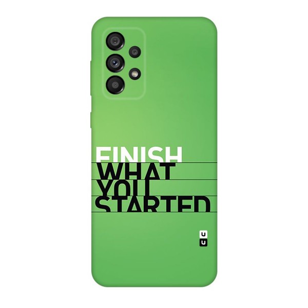Green Finish Back Case for Galaxy A73 5G