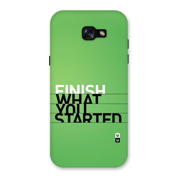 Green Finish Back Case for Galaxy A7 (2017)