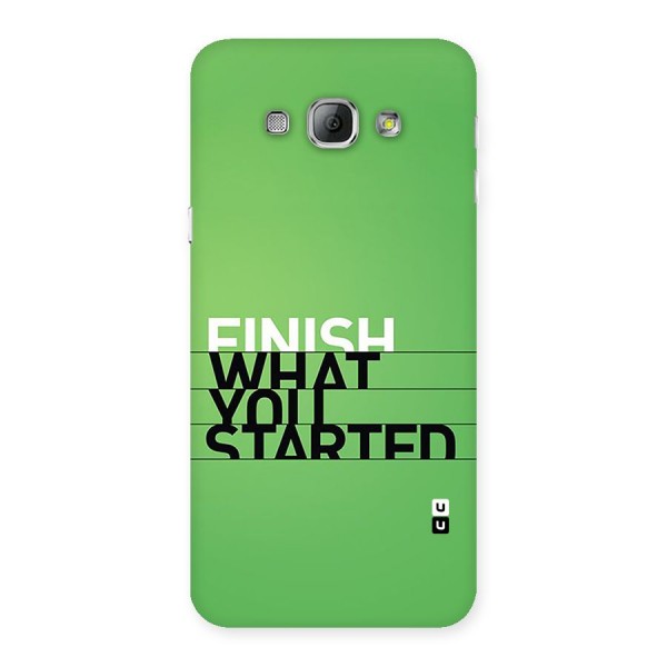 Green Finish Back Case for Galaxy A8