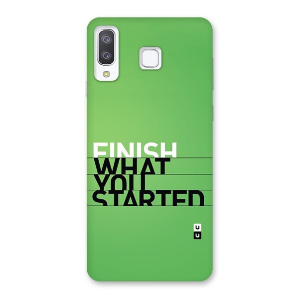 Green Finish Back Case for Galaxy A8 Star