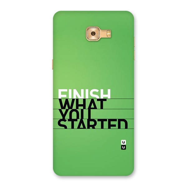 Green Finish Back Case for Galaxy C9 Pro