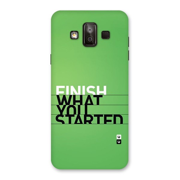 Green Finish Back Case for Galaxy J7 Duo