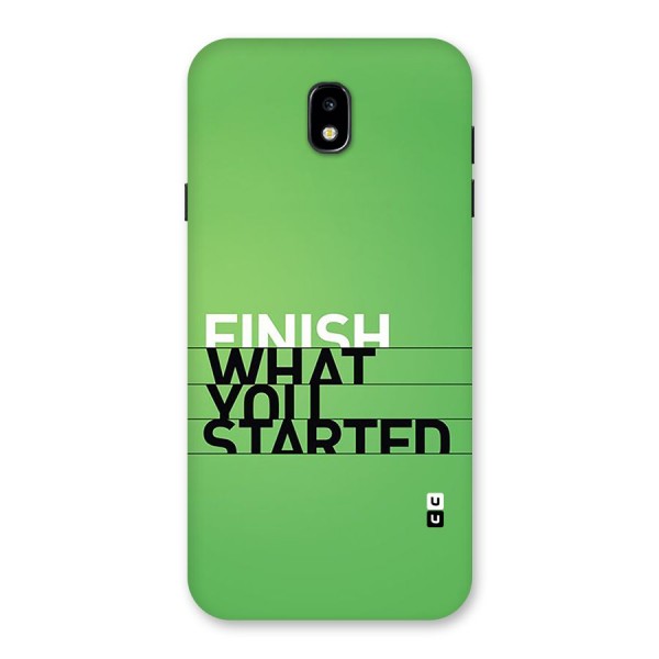 Green Finish Back Case for Galaxy J7 Pro