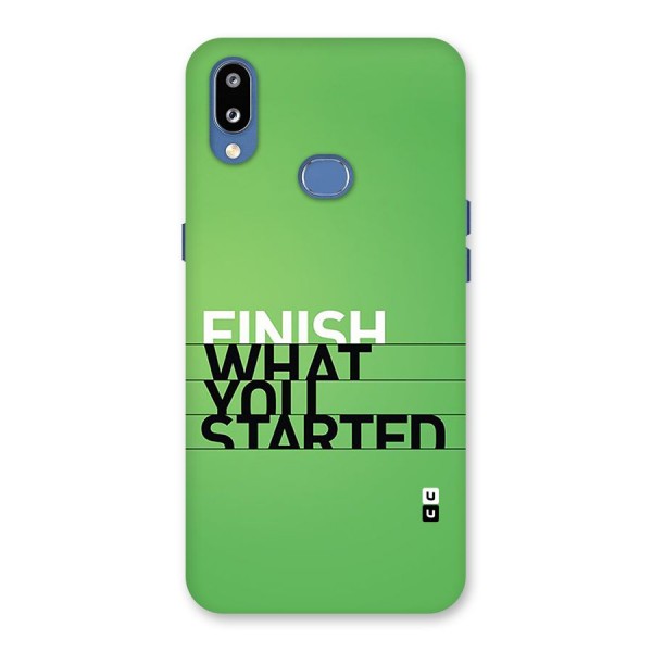 Green Finish Back Case for Galaxy M01s