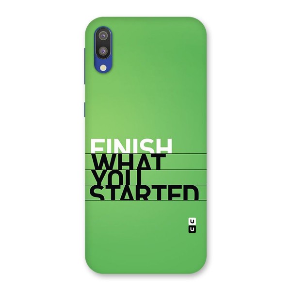 Green Finish Back Case for Galaxy M10