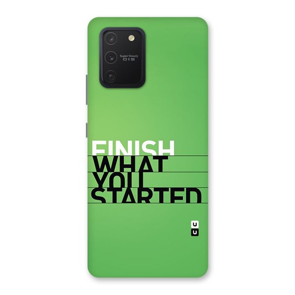 Green Finish Back Case for Galaxy S10 Lite