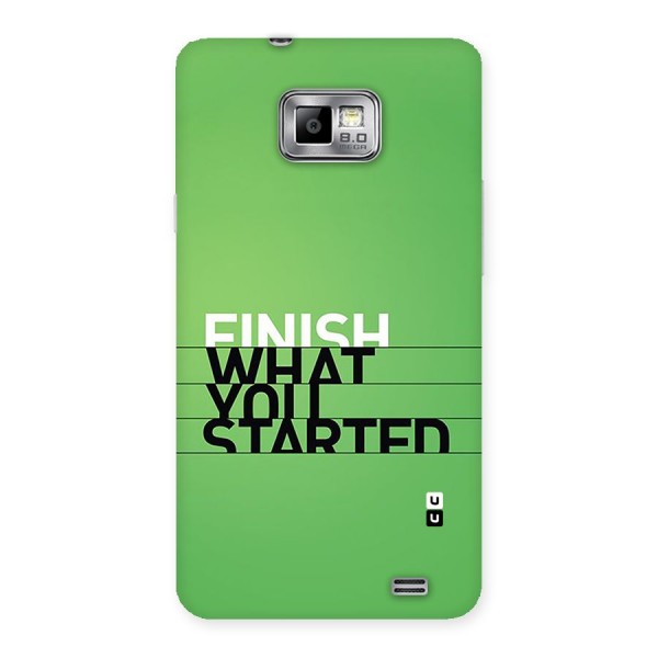 Green Finish Back Case for Galaxy S2