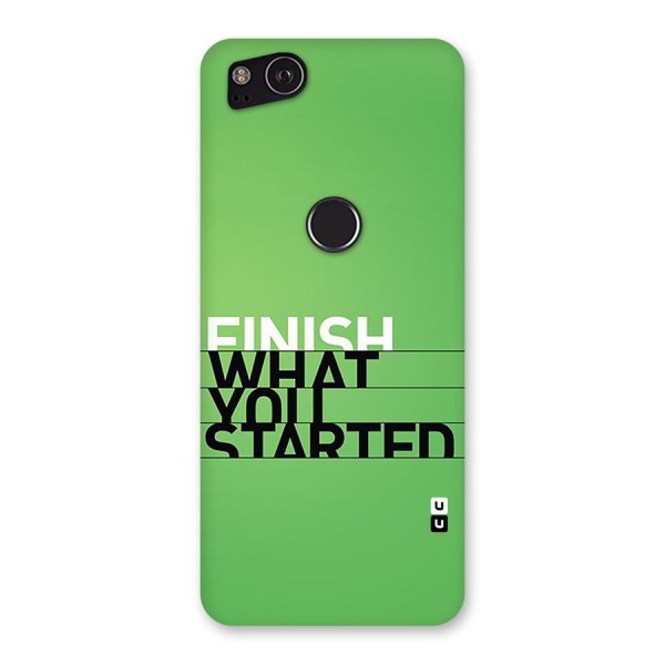 Green Finish Back Case for Google Pixel 2