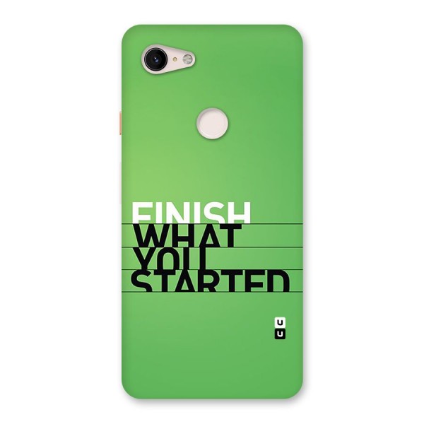 Green Finish Back Case for Google Pixel 3 XL