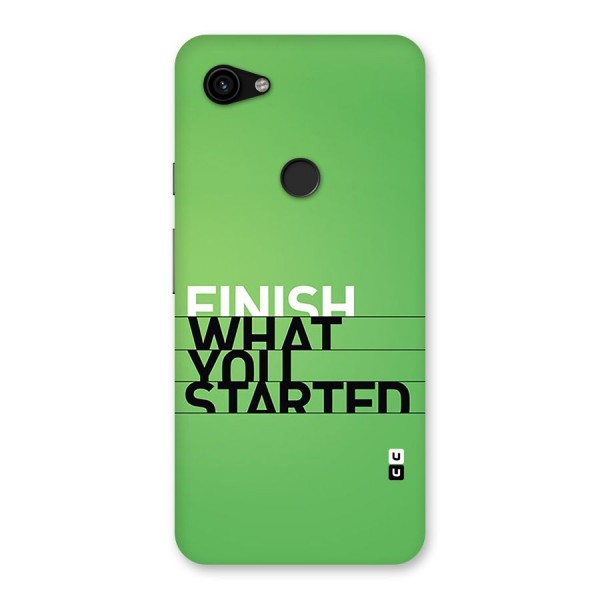 Green Finish Back Case for Google Pixel 3a XL