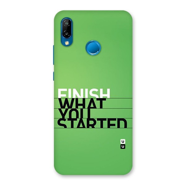 Green Finish Back Case for Huawei P20 Lite