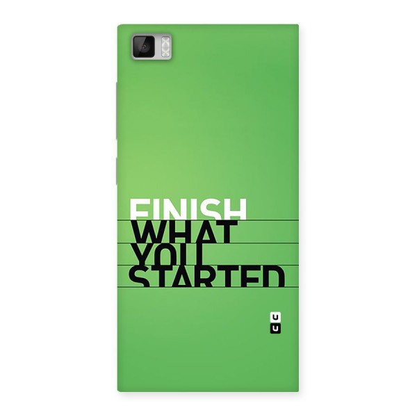 Green Finish Back Case for Mi3