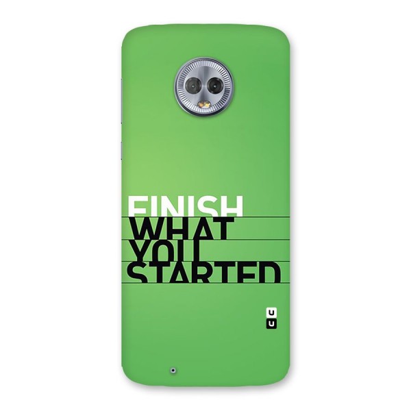 Green Finish Back Case for Moto G6