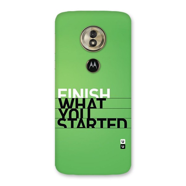 Green Finish Back Case for Moto G6 Play