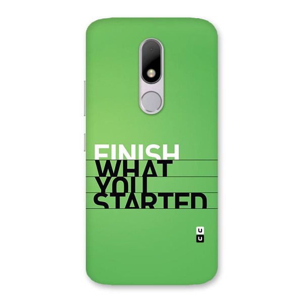 Green Finish Back Case for Moto M