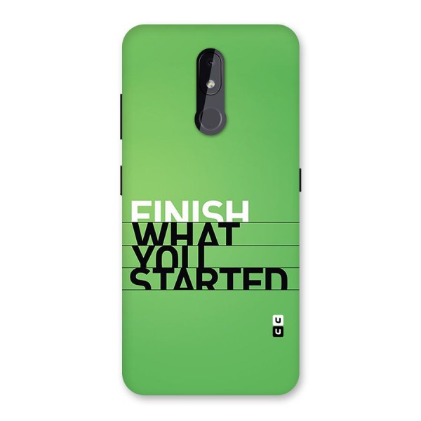 Green Finish Back Case for Nokia 3.2