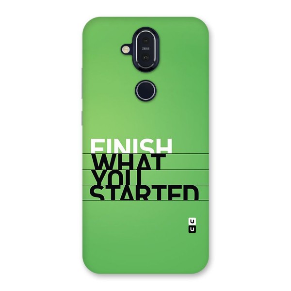 Green Finish Back Case for Nokia 8.1