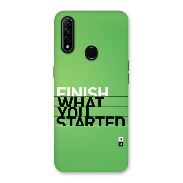 Green Finish Back Case for Oppo A31