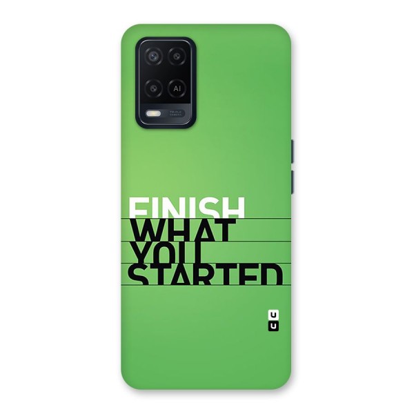 Green Finish Back Case for Oppo A54