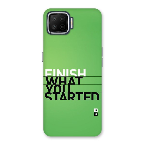 Green Finish Back Case for Oppo F17