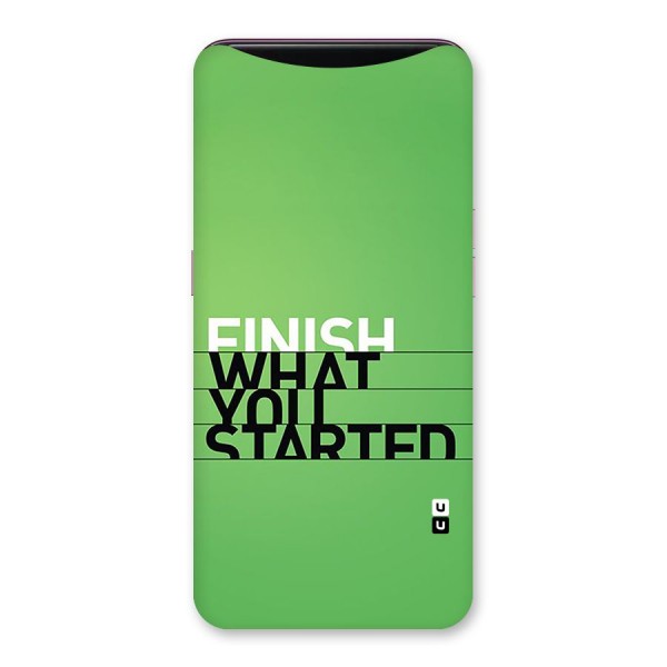 Green Finish Back Case for Oppo Find X