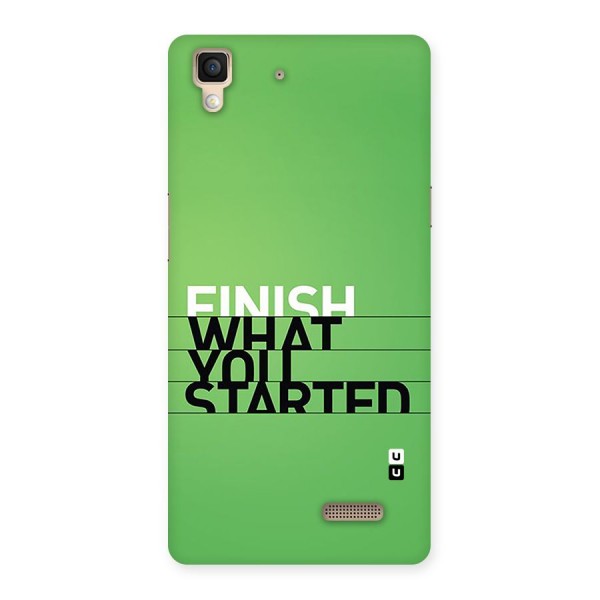 Green Finish Back Case for Oppo R7