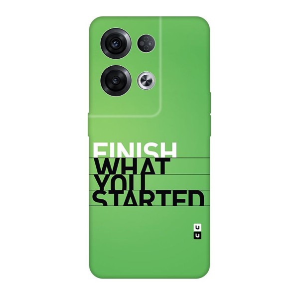 Green Finish Back Case for Oppo Reno8 Pro 5G