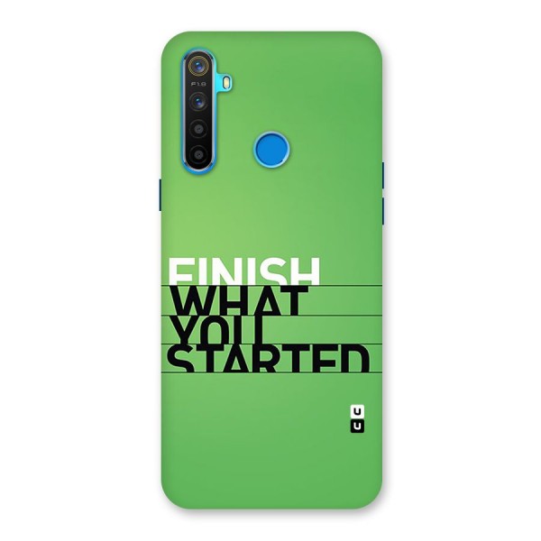 Green Finish Back Case for Realme 5s