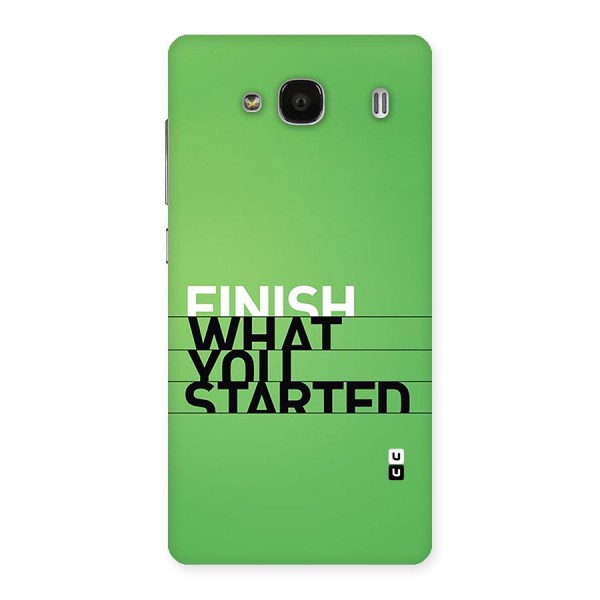 Green Finish Back Case for Redmi 2s