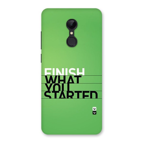 Green Finish Back Case for Redmi 5