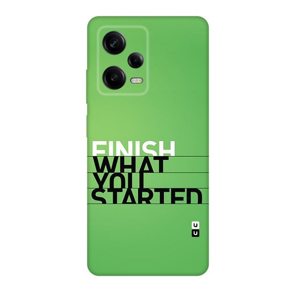 Green Finish Back Case for Redmi Note 12 Pro