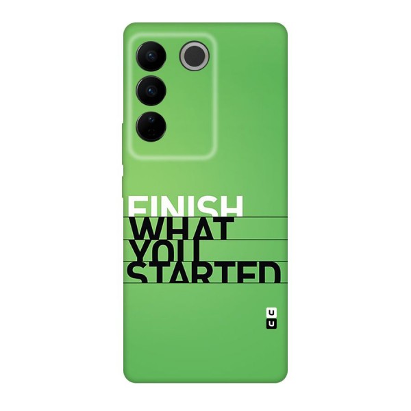 Green Finish Back Case for Vivo V27