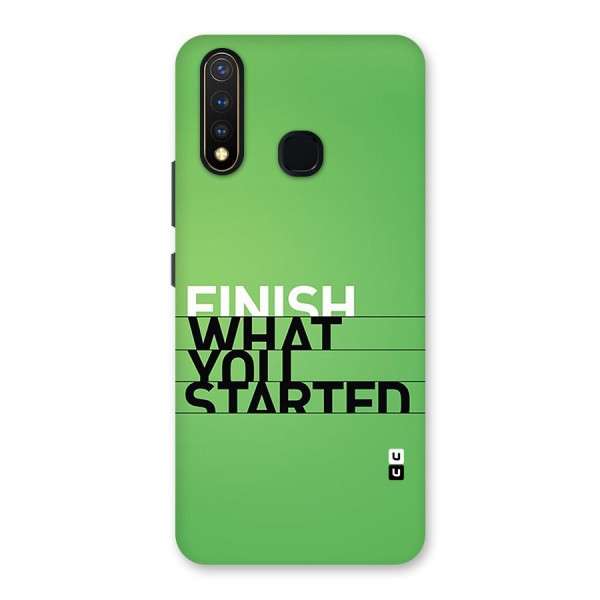 Green Finish Back Case for Vivo Y19