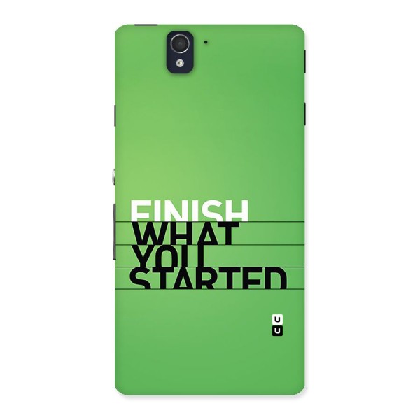 Green Finish Back Case for Xperia Z