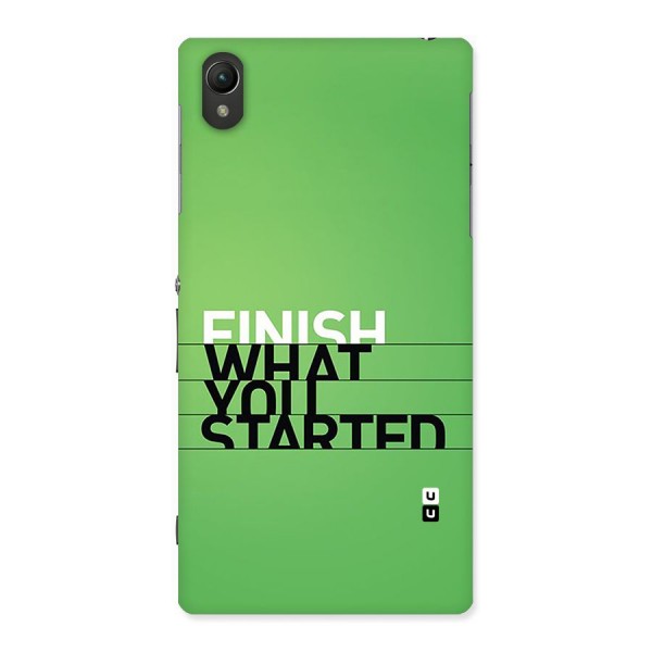 Green Finish Back Case for Xperia Z1