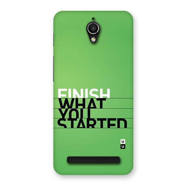 Green Finish Back Case for Zenfone Go