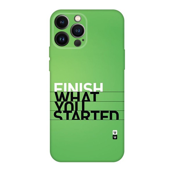 Green Finish Back Case for iPhone 13 Pro Max