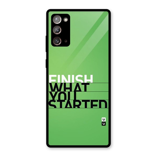 Green Finish Glass Back Case for Galaxy Note 20