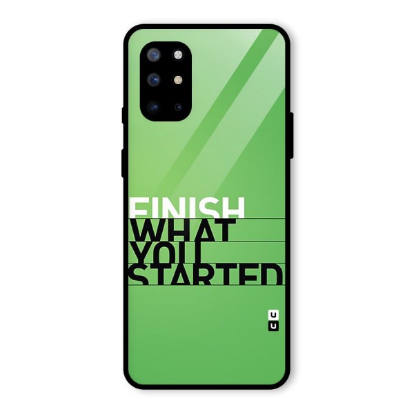 Green Finish Glass Back Case for OnePlus 8T