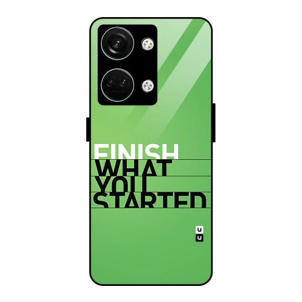 Green Finish Glass Back Case for Oneplus Nord 3