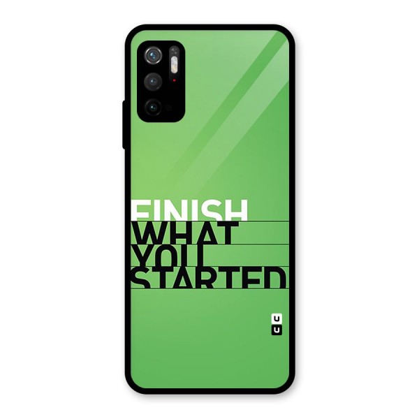 Green Finish Glass Back Case for Poco M3 Pro 5G